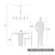 Landon Nine Light Chandelier (3509-9 BLK)