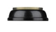 Duncan Two Light Flush Mount (3602-14 AB-BK)