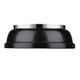Duncan Two Light Flush Mount (3602-14 CH-BK)