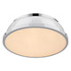 Duncan Two Light Flush Mount (3602-14 CH-WH)