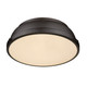 Duncan Two Light Flush Mount (3602-14 RBZ-RBZ)