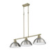 Duncan Three Light Linear Pendant (3602-3LP AB-PW)