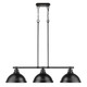 Duncan Three Light Linear Pendant (3602-3LP BLK-BLK)