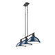 Duncan Three Light Linear Pendant (3602-3LP BLK-NVY)