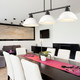 Duncan Three Light Linear Pendant (3602-3LP BLK-WHT)