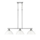 Duncan Three Light Linear Pendant (3602-3LP CH-WHT)