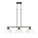 Duncan Three Light Linear Pendant (3602-3LP RBZ-WH)