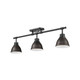 Duncan Three Light Semi-Flush Mount (3602-3SF BLK-RBZ)