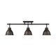 Duncan Three Light Semi-Flush Mount (3602-3SF BLK-RBZ)