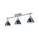 Duncan Three Light Semi-Flush Mount (3602-3SF PW-NVY)