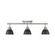 Golden - 3602-3SF PW-RBZ - Three Light Semi-Flush Mount - Duncan - Pewter