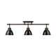 Duncan Three Light Semi-Flush Mount (3602-3SF RBZ-BK)