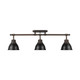 Duncan Three Light Semi-Flush Mount (3602-3SF RBZ-BLK)
