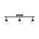 Duncan Three Light Semi-Flush Mount (3602-3SF RBZ-WH)