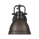 Duncan One Light Vanity (3602-BA1 BLK-RBZ)