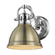 Golden - 3602-BA1 CH-AB - One Light Bath Vanity - Duncan - Chrome
