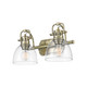 Duncan Two Light Vanity (3602-BA2 AB-CLR)