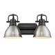 Duncan Two Light Bath Vanity (3602-BA2 BLK-PW)