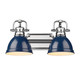 Duncan Two Light Bath Vanity (3602-BA2 CH-NVY)