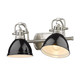 Duncan Two Light Bath Vanity (3602-BA2 PW-BK)