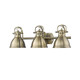 Duncan BCB Three Light Bath Vanity (3602-BA3 AB-AB)