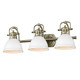 Duncan BCB Three Light Bath Vanity (3602-BA3 AB-WHT)