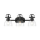 Duncan Three Light Vanity (3602-BA3 BLK-CLR)