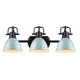 Duncan BCB Three Light Bath Vanity (3602-BA3 BLK-SF)