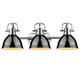 Duncan BCB Three Light Bath Vanity (3602-BA3 CH-BK)
