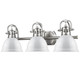 Duncan Three Light Bath Vanity (3602-BA3 PW-WH)