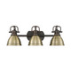 Duncan Three Light Vanity (3602-BA3 RBZ-AB)