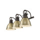 Duncan Three Light Vanity (3602-BA3 RBZ-AB)