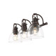 Duncan BCB Three Light Vanity (3602-BA3 RBZ-CLR)