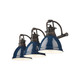 Duncan Three Light Vanity (3602-BA3 RBZ-NVY)