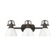 Duncan Three Light Vanity (3602-BA3 RBZ-WH)