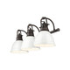 Duncan Three Light Vanity (3602-BA3 RBZ-WH)