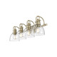 Duncan Four Light Vanity (3602-BA4 AB-CLR)