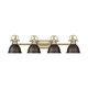Duncan Four Light Vanity (3602-BA4 AB-RBZ)