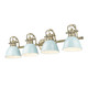Golden - 3602-BA4 AB-SF - Four Light Vanity - Duncan - Aged Brass