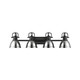 Duncan Four Light Vanity (3602-BA4 BLK-CH)