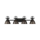 Duncan Four Light Vanity (3602-BA4 BLK-RBZ)