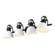 Duncan Four Light Bath Vanity (3602-BA4 BLK-WH)