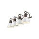 Duncan Four Light Vanity (3602-BA4 RBZ-WH)