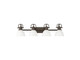 Golden - 3602-BA4 RBZ-WHT - Four Light Vanity - Duncan - Rubbed Bronze