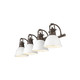 Duncan Four Light Vanity (3602-BA4 RBZ-WHT)