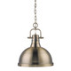 Duncan One Light Pendant (3602-L AB-AB)