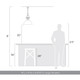 Duncan One Light Pendant (3602-L BLK-BK)