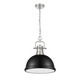 Duncan One Light Pendant (3602-L PW-BLK)