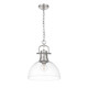 Duncan One Light Pendant (3602-L PW-CLR)