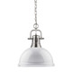 Duncan One Light Pendant (3602-L PW-WH)